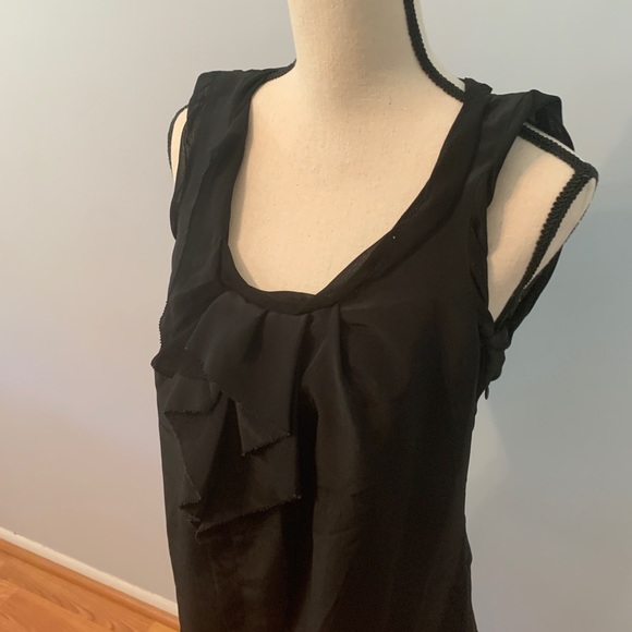 Bcbgeneration Ruffle Chiffon Tank Top - Picture 3 of 6
